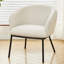 Chaise d'appoint Mid-Century en velours côtelé avec pieds en métal et assemblage facile-1454187906