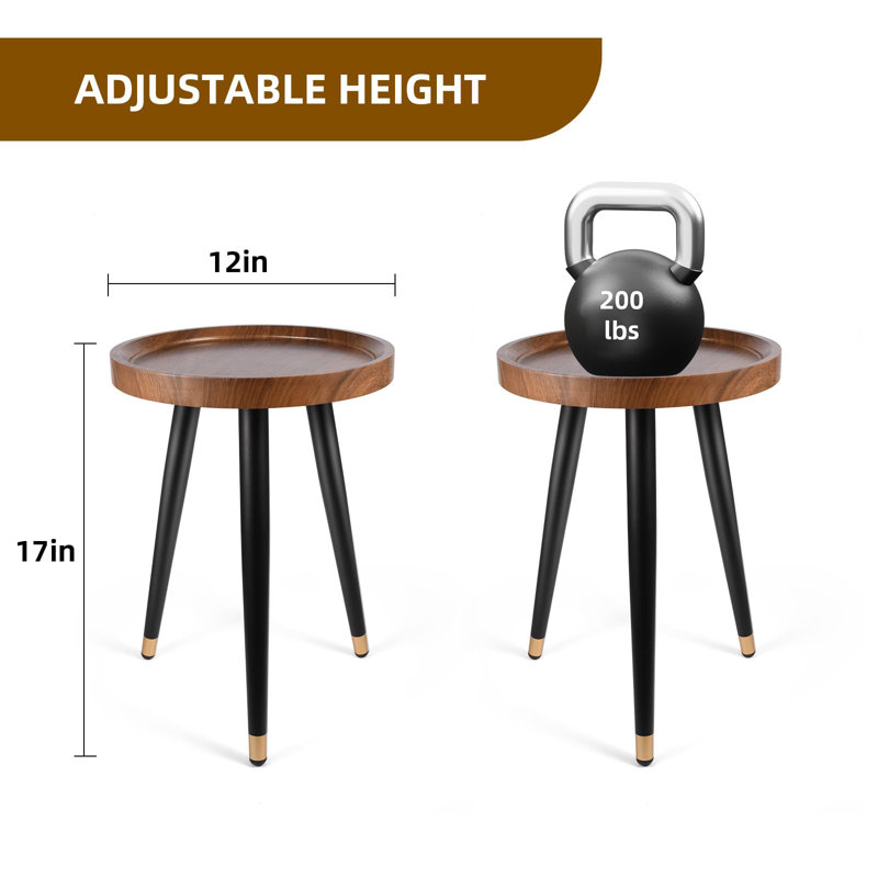 Table à plante d'intérieur en noyer