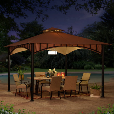 Fabric pavillon LAURO - 340cm x 340cm, brown