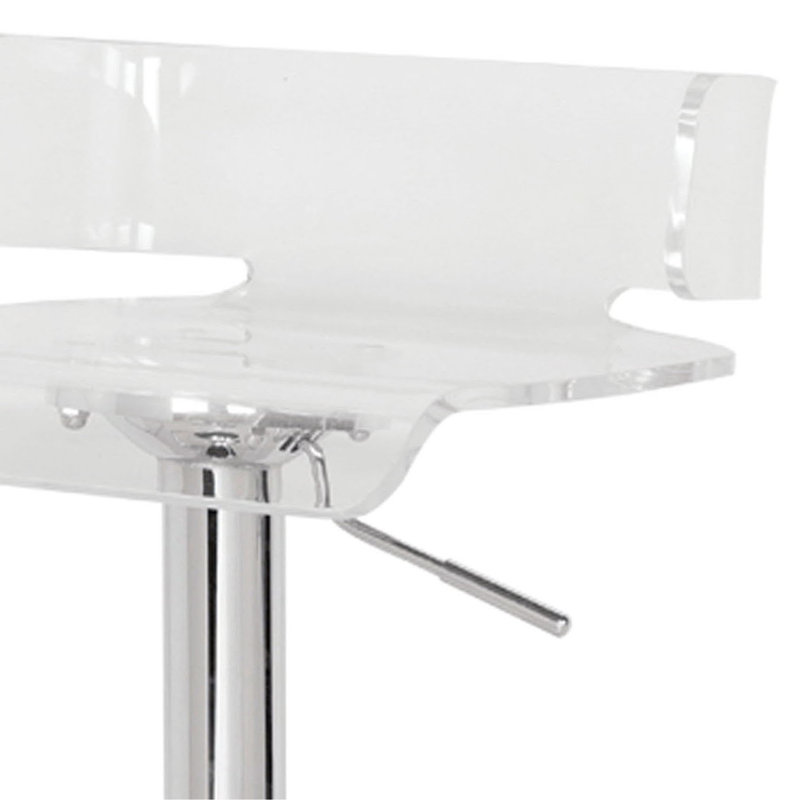Tabouret pivotant réglable, Argent argent