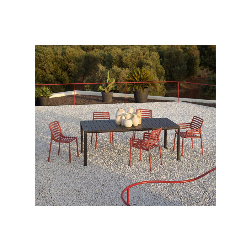 Doga Outdoor Dining Armchair, Marsala