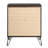 Dark Merlot 2-Drawer Nightstand With Hairpin Legs