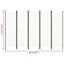 Cloison 5 panneaux vidaXL - blanc 98,4 po x 70,9 po-1883001718-1883001709-1991278991