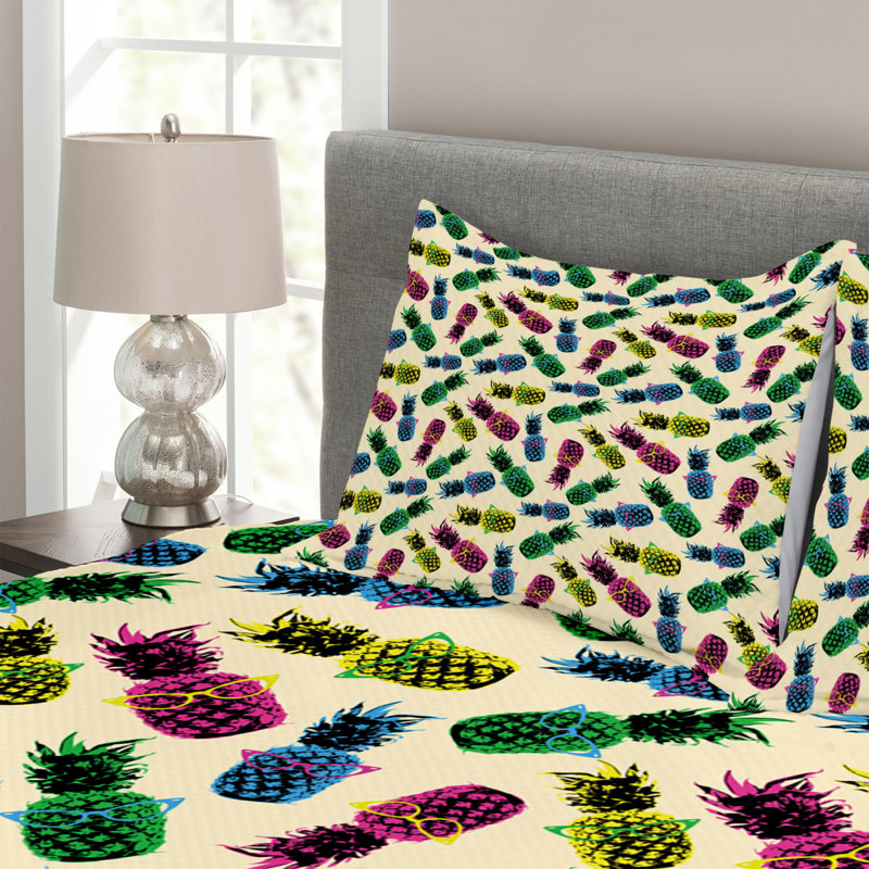 Affer Green/Blue Bedspread, 220 x 264 cm