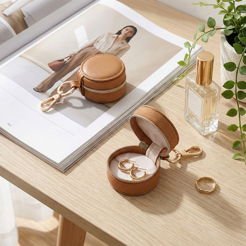 Jewellery Box + Dividers, Brown