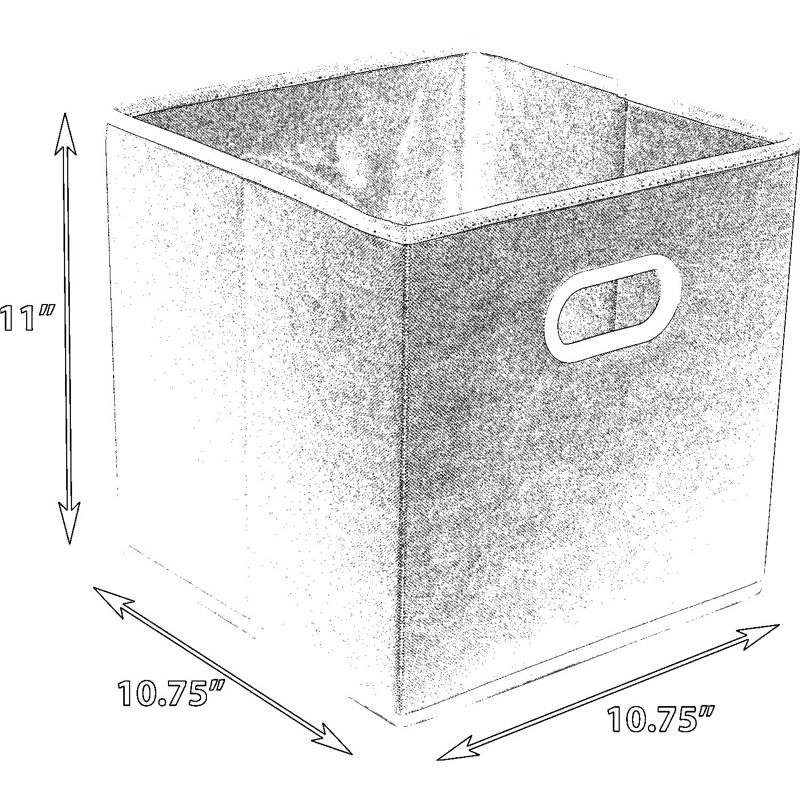 Bacs de rangement pliables en forme de cube avec poignées, paniers de rangement pliables en tissu pour étagères, placards et organisation de la maison