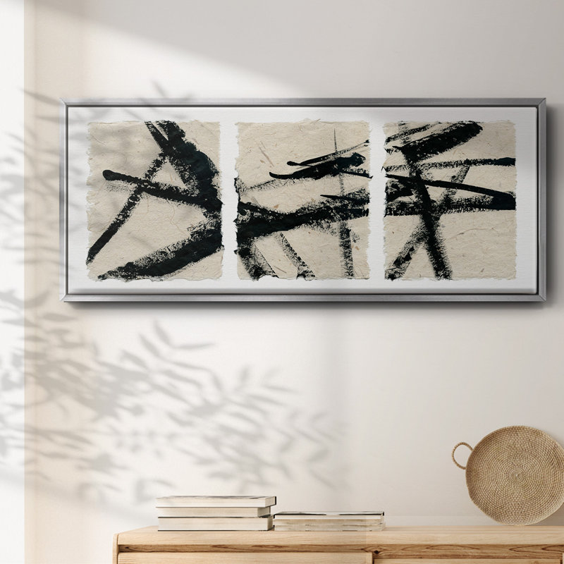Got Our Lines Crossed - toile encadrée, H 12 po x l 30 po