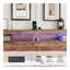 Cadre de lit très grand, cadre de lit plateforme en bois avec tête de lit à DEL avec rangement et 2 ports USB, silencieux, aucun sommier nécessaire et outil d'assemblage facile, grand rangement sous le lit, brun foncé-1745123187-1745123185