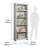 Dover Edge 5-Shelf Bookcase In Glacier Oak-886899470