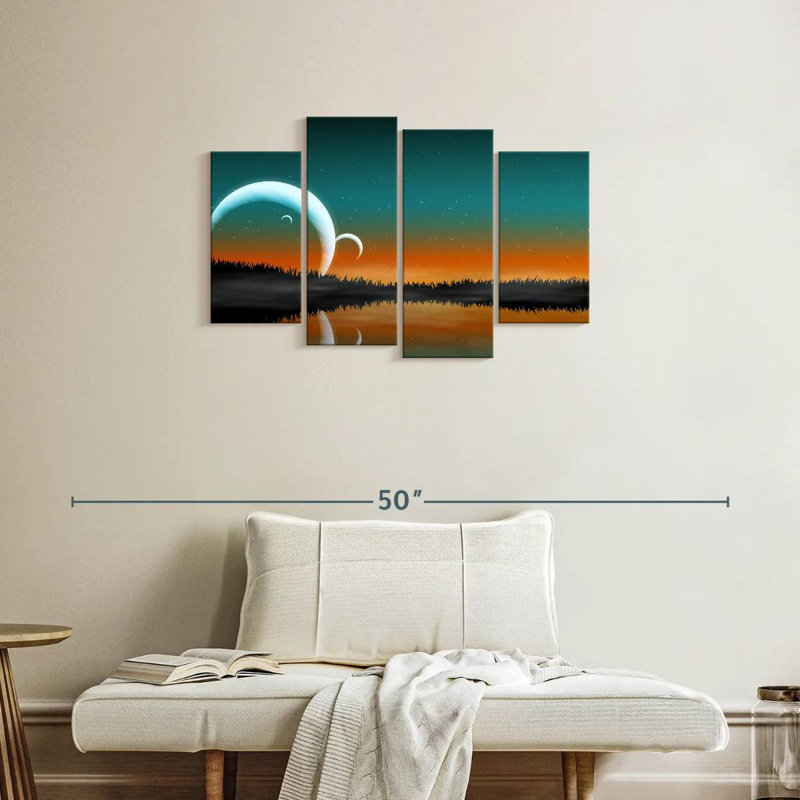 Paysage de l'espace Kelan, H 22 po x l 36 po
