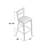Cyrille Upholstered Counter Stool with Metal Frame-49570815