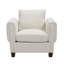 Chaise d'appoint moderne rembourrée avec accoudoirs, 1 pièce-1061870163
