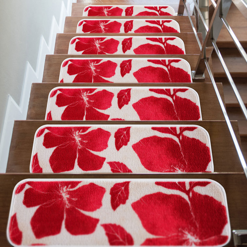 Tapis d'escalier Haifaa, Rouge