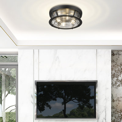 Smithies Glass Flush Mount