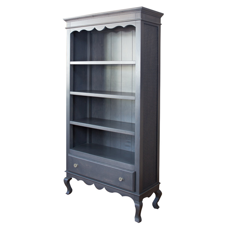 Hilary Solid Wood Bookcase, Graphite