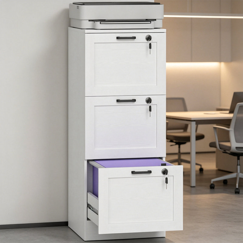 40cm Wide 3 -Drawer File Cabinet