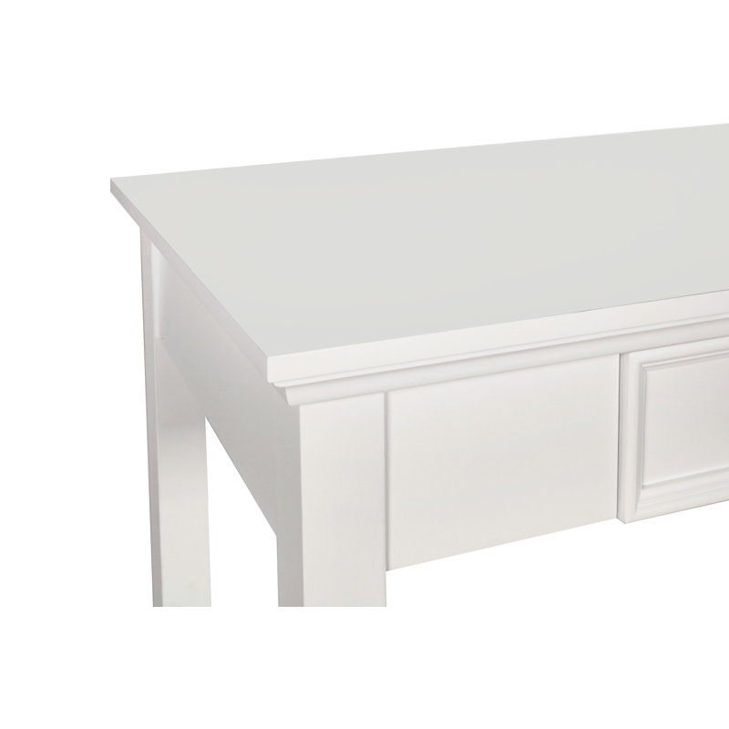 Gilpin Solid Wood Writing Desk, White
