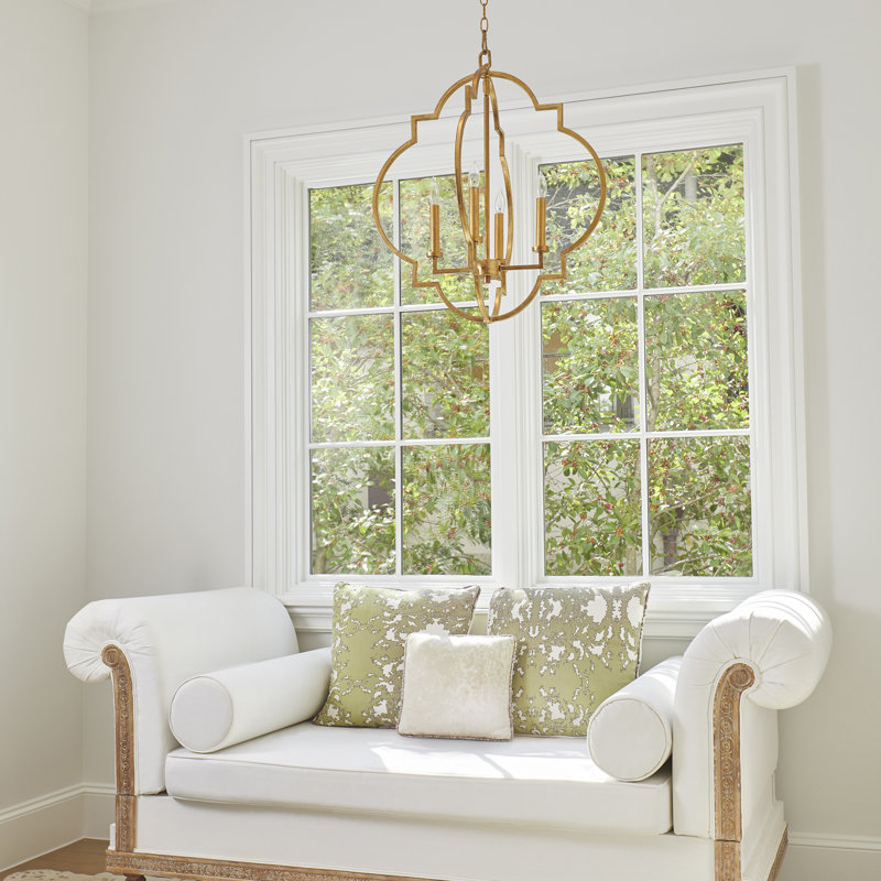 Dooley 4 - Light Lantern Pendant, Gold Leaf