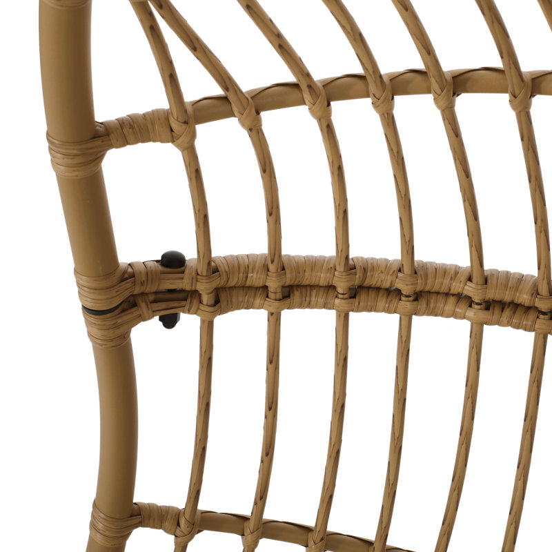 Balancelle d'extérieur en osier Shasta, Beige, Marron clair