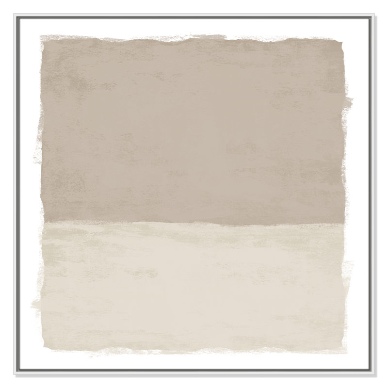 «Silent Sands I» par Natalie Carpentieri, H 41,5 po x l 41,5 po, Blanc