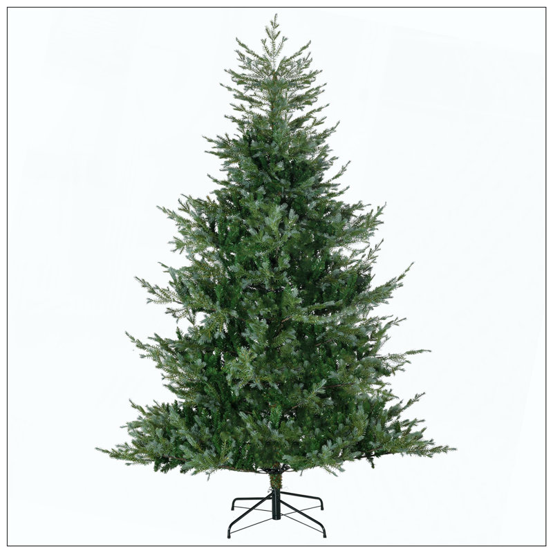 Décoration de Noël artificielle avec 1288 branches, ouverture automatique, base en acier, forme large, branches faciles à façonner
