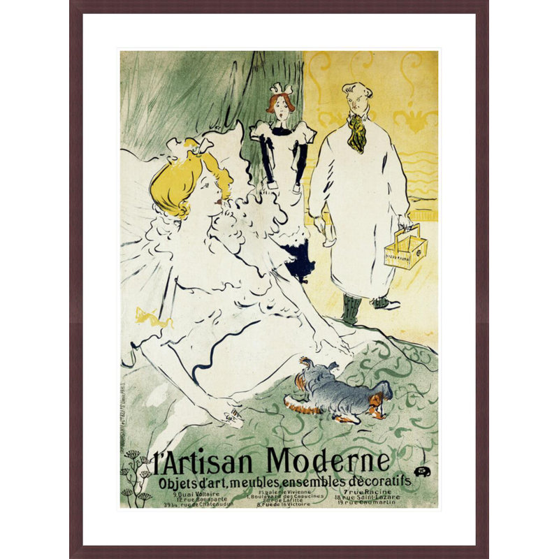 «The Modern Artisan» par Henri de Toulouse-Lautrec, impression giclée sur cadre, 41.5" H x 31.17" W