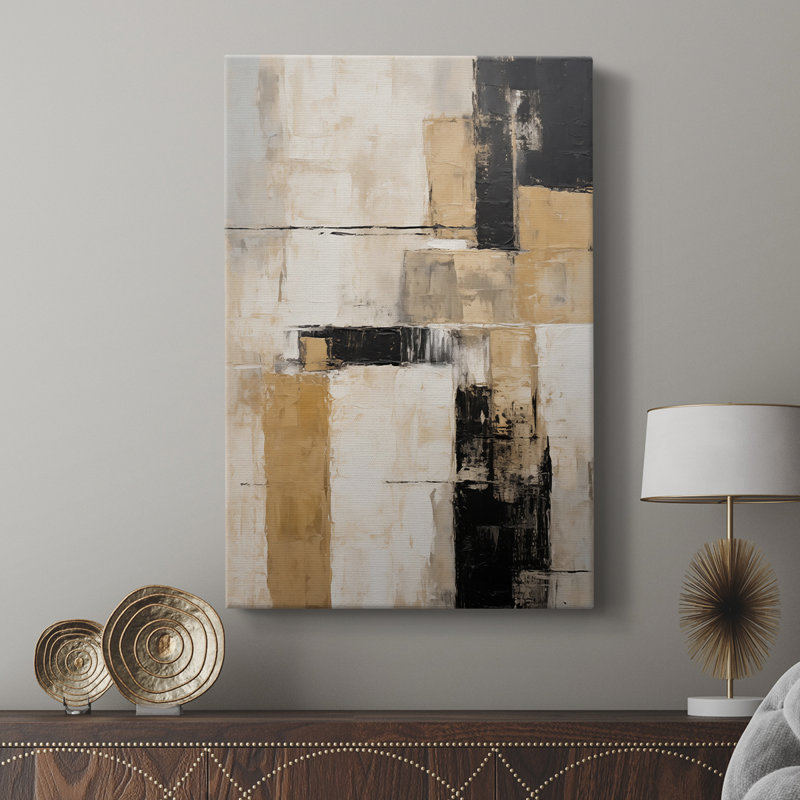 ABSTRACT Series CDII -Custom Wrapped Gallery Cavas, 12" H x 8" W