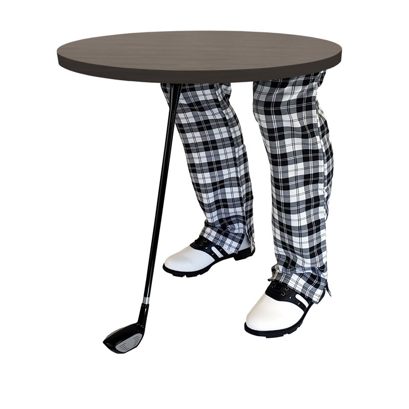 Table de bout abstraite, Argent
