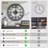 24'' Round Roman Wall Clock With Metal Frame