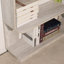 Bibliothèque de coin autoportante de 90 cm avec panneau anti-chute et dispositif de basculement, rangement ouvert pour la maison et le bureau, 5 couleurs disponibles-130930360