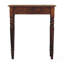 Console en bois, pieds tournés, 1 tiroir, châtaignier, brun