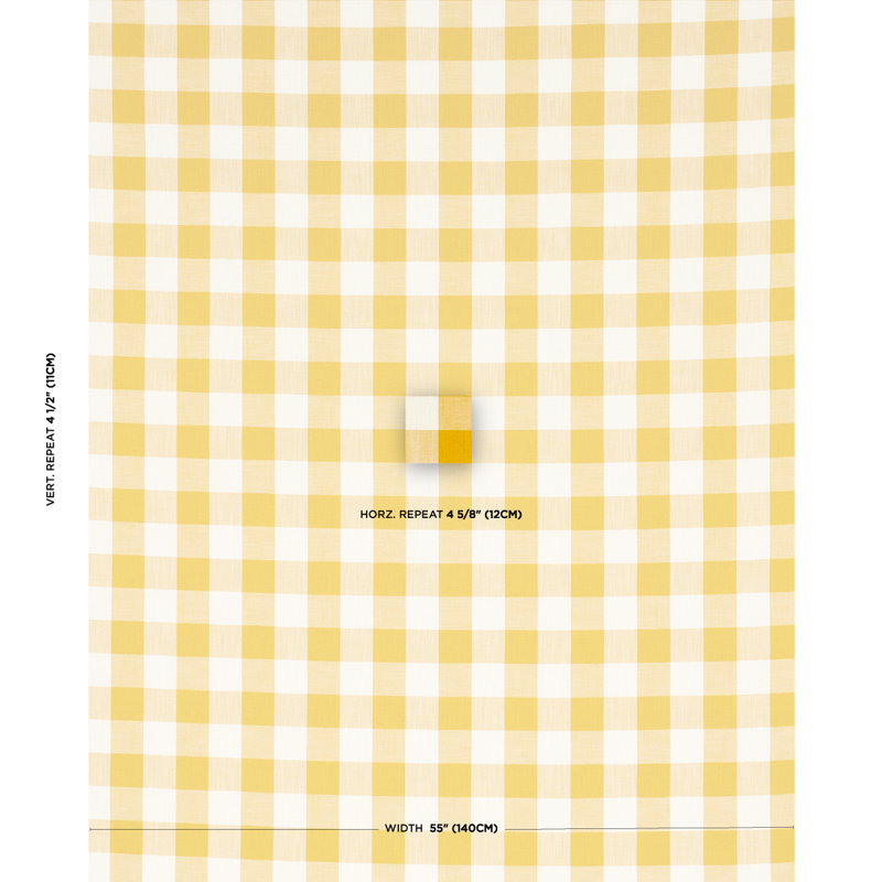 Schumacher x Mary McDonald Picnic Indoor/Outdoor Fabric, Canary