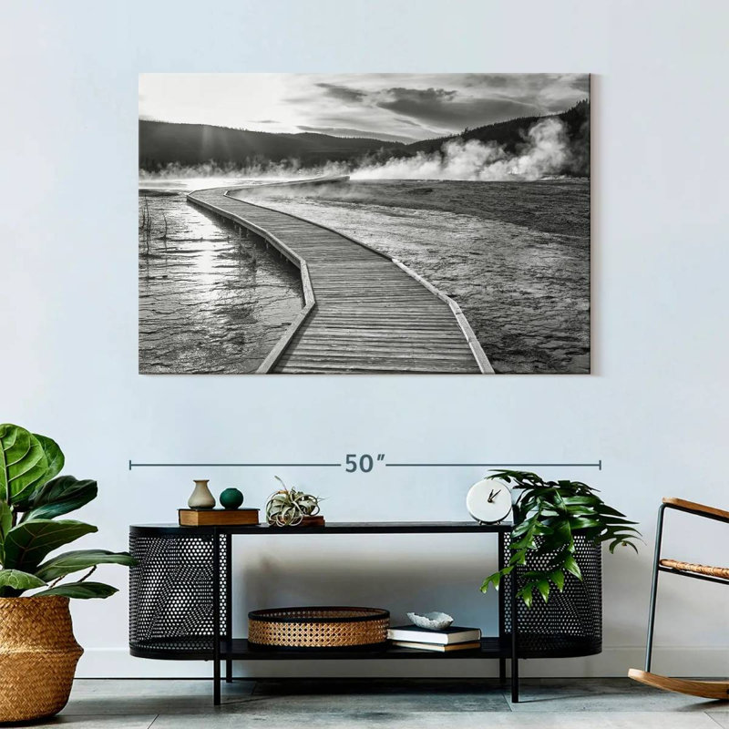 Lilie Monochrome Boardwalk, 32" H x 48" W