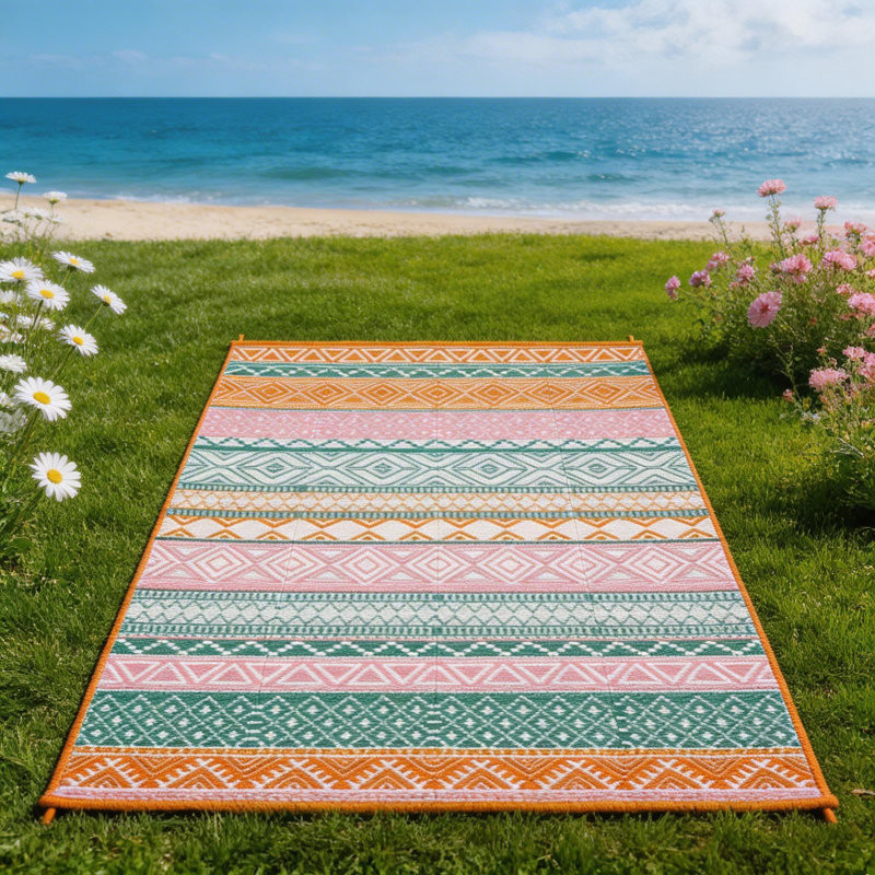 Tapis d'extérieur pour l'extérieur, Vert, Rectangle 6 pi x 9 pi