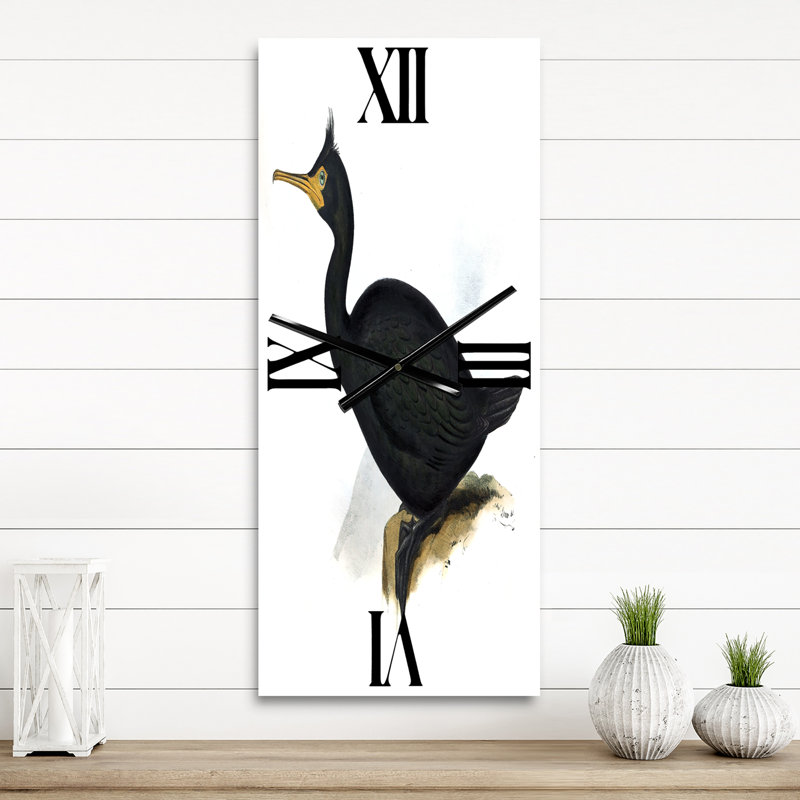 Horloge murale rétro Vintage Bird Life IV, Petit