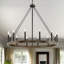 Lustre en acier à 12 lumières de style bougie Debbra-616531448