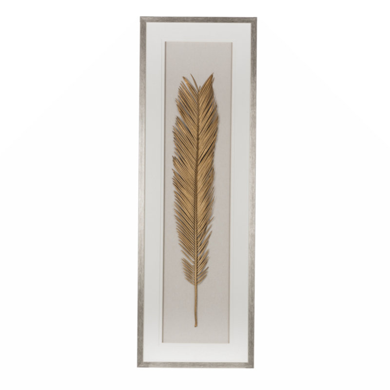Art mural encadré 16 po x 47 po, feuille d'or, salon, salle à manger, bureau, chambre à coucher