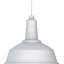 Luminaire suspendu en forme de dôme blanc 1 lumière l 12 po intérieur ou extérieur 1 lumière -11801282