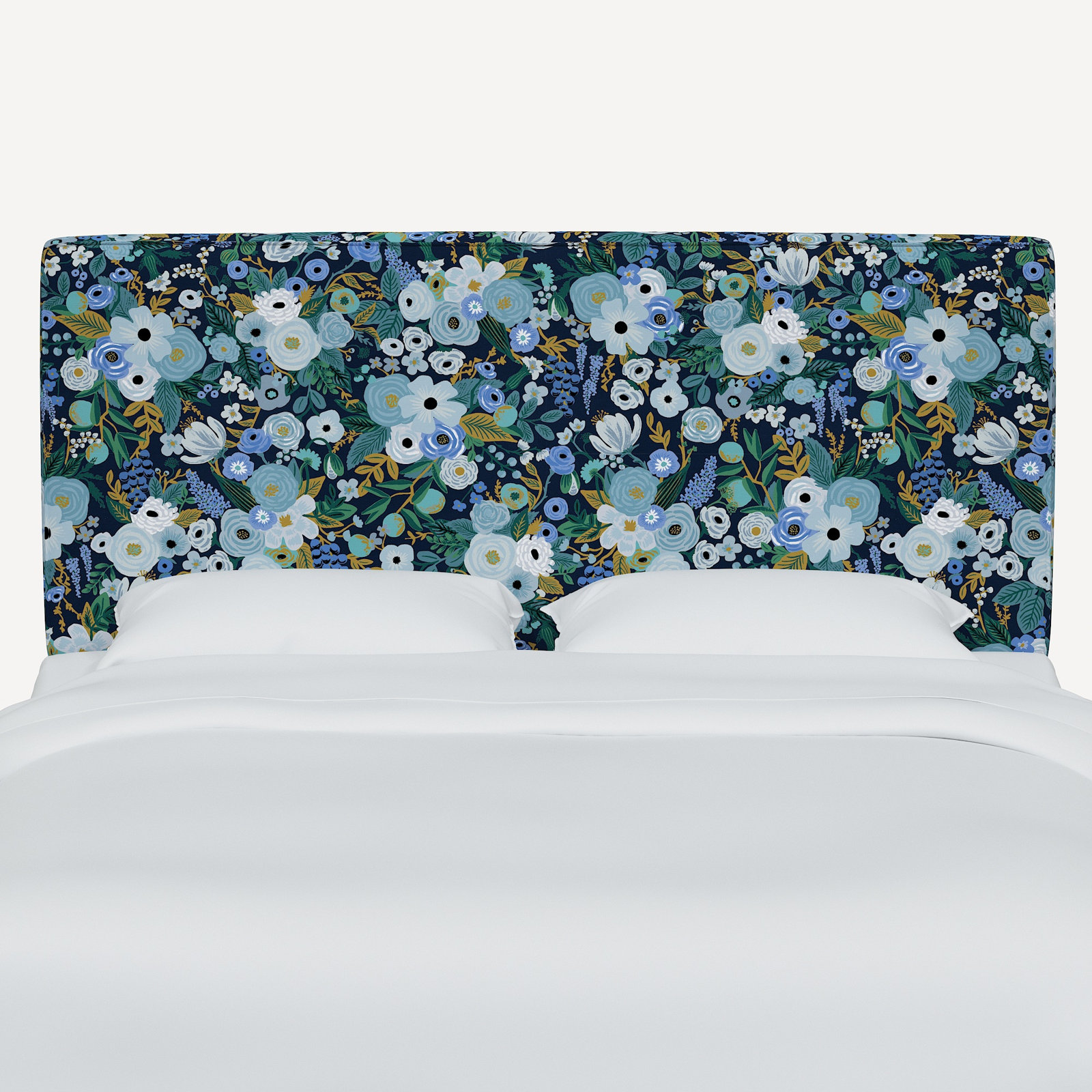 Rifle Paper Co. x Cloth & Company Elly Headboard, Full/Double, Rpc Garden Party Blue Linen