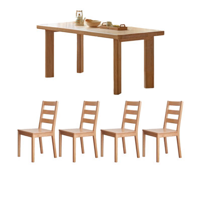 Ensemble de table en bois massif haut de gamme