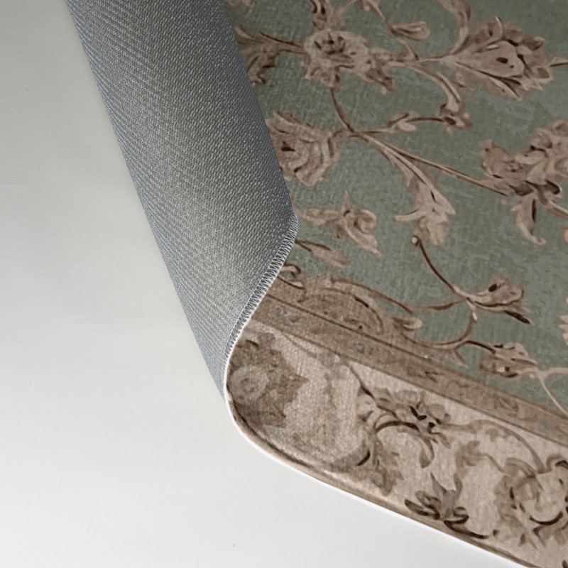 Tapis gris d'intérieur et d'extérieur Tabriz, Rectangle 9 pi x 12 pi