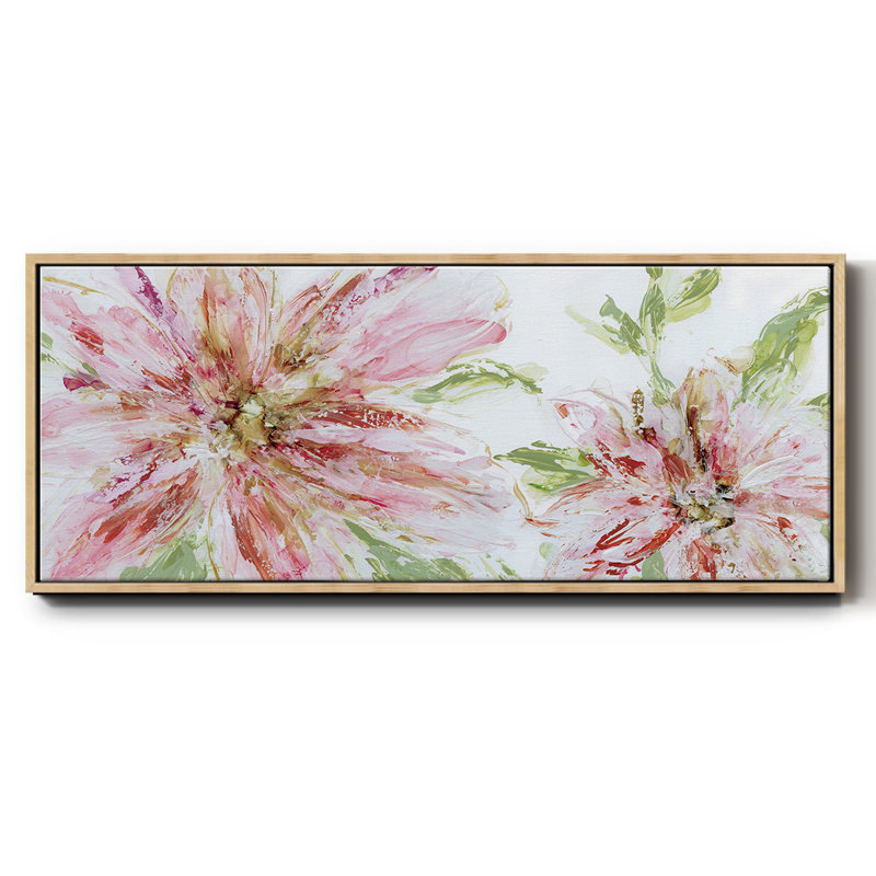Floral Panache - toile encadrée, H 20 po x l 50 po