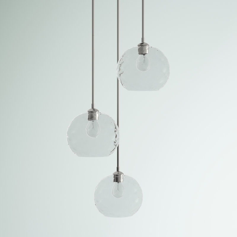 Halton 3 - Light Cluster Pendant, Brushed Nickel