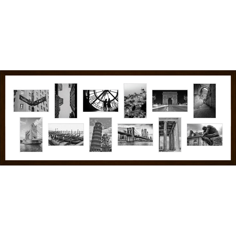 Lizbella Collage Picture Frame, Dark Brown