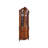 Modern Chestnut Glass Solid Wood Accent Cabinet