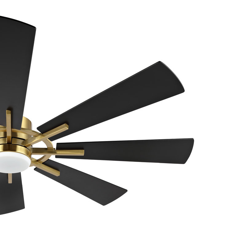 Panorama frame Ceiling fan with wooden five blade design and built in light  Stock Photo by ©dropthepress@gmail.com 273991676