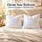 Continental Bedding 10% Goose Down & 90% Goose Feather Throw Pillow Inserts, Firm Supportive Decorative Pillows, 233TC Cotton Cover-93653225