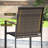 8-Person Outdoor Dining Set with 60" Round Dining Table and 8 Stackable Rattan Chairs-597785623