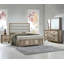 1pièce lit double tapissier contemporain avec tête de lit capitonnée Channel-882659612
