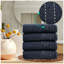 Pack of 4 Ribbed Cotton Towels, Hand, Bath Towels & Sheets, Premium Soft Feel, Quick Dry & Highly Absorbent Towelette-118474297-124328145